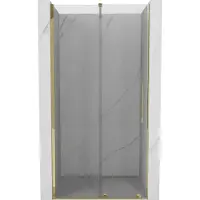 Mexen Velar schuifdouchedeur 110 , transparant, goud - 871-110-000-01-50