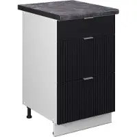 Vicco Fame-Line Keukenonderkast – 50 cm, WB Antraciet Zwart gestreept