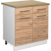 Vicco Fame-Line Keukenonderkast – 80 cm, WB Eik Krachtige eik goud
