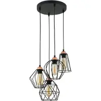 TK Lighting 1643 TK Hanglamp - Industrieel Design Metaal Zwart