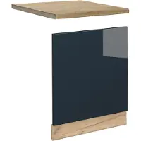 Vicco Frontpaneel Fame-Line Donkerblauw hoogglans 60 cm , WB Eik, Model 49695