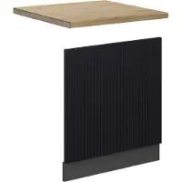 Vicco Frontpaneel Fame-Line Zwart gestreept 60 cm , WB Eik, Model 50957