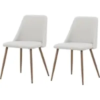 Ebuy24 Night eetkamerstoel beige.