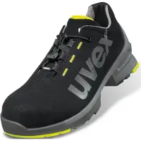 Uvex 85440, Heren, Volwassenen, Veiligheidsschoenen, Zwart, Geel, ESD, S2, Snelstropsysteem