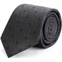 Gents - Stropdas - Stropdas heren - Zijde - Grijs Antra