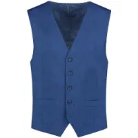 Gents - Gilet / Vest heren - - Bamboe - Royal Blue - Maat 58/58