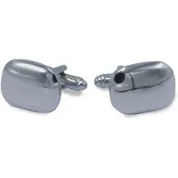Gents - Manchetknopen Ovaal - - Grijs - Maat One/One