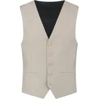 Gents - Gilet / Vest heren - - Viscoseblend Elastaan - Zand - Maat 44/44