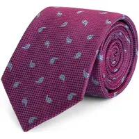 Gents - Stropdas - Stropdas heren - Zijde - Roze-Blauw