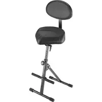 K&M 14050 Stool with Backrest Faux Leather