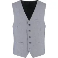 Gents - Gilet / Vest heren - - Polyblend - Zilvergrijs - Maat 50/50