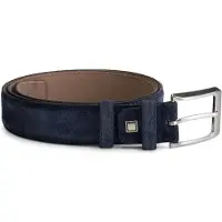 Gents - Riem heren - Riem - Suède - Blauw - Maat 115/115