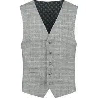 Gents - Gilet / Vest heren - - Polyblend - Lichtgrijs - Maat 54/54