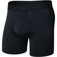 Saxx - Smooth Flex Light Compression Boxer Brief - Synthetisch ondergoed M, zwart