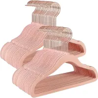 Songmics Antisliphangers voor kinderkleding, Lichtroze / 30