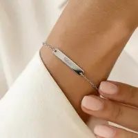 Yoursurprise Armband met naam dames - Zilver