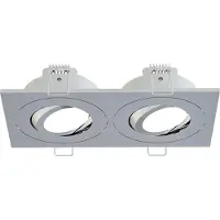 Wiesbaden Spotz inbouwspot dubbel IP65 - chroom