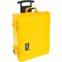 Peli Case 1560NF Reiskoffer Groot geel zonder schuim