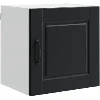 vidaXL Wandkast PORTO Zwart 40 x 31 x 40 cm Bewerkt hout
