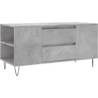 vidaXL Salontafel 102x44,5x50 cm bewerkt hout betongrijs