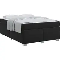 vidaXL Bedframe Zwart 140 x 200 cm PVC