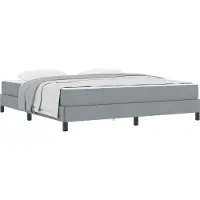 vidaXL Boxspring bed Lichtgrijs 180 x 200 cm Stof