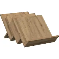 vidaXL Tijdschriftenrek Artisan Eiken 53 x 40 x 28,5 cm Bewerkt hout