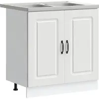 vidaXL Keuken Kast Kalmar Wit 80 x 46 x 81,5 cm Bewerkt hout