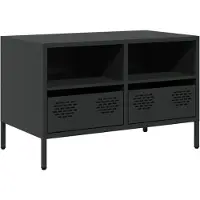 vidaXL Tv-meubel 68x39x43,5 cm koudgewalst staal zwart