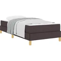 vidaXL Boxspring bed met matras Donkerbruin 80 x 200 cm Stof