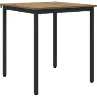 vidaXL Eettafels 70 x 70 x 75 cm Bewerkt hout Artisanaal eiken
