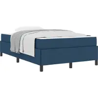 vidaXL Boxspring bed Blauw 120 x 190 cm Stof
