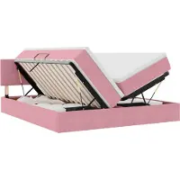 vidaXL Opbergbed 2 st Roze 180 x 200 cm Velvet
