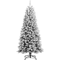 vidaXL Kerstbomen Warmwit PVC en plastic en staal en PE
