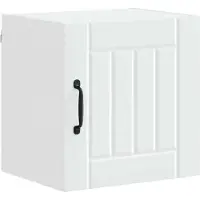 vidaXL Wandkast LUCCA Wit 40 x 31 x 40 cm Bewerkt hout