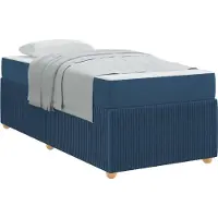 vidaXL Bedframe Blauw 90 x 200 cm Stof