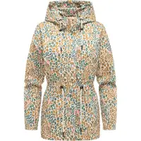 Ragwear Functionele jas 'Eddens' cyaan blauw / pueblo / rosa / wit