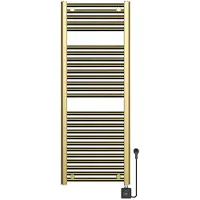 Mueller Stala elektrische radiator Smart WiFi 119x45cm 700W geborsteld messing PVD