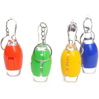 CMC 15 stuks Bowling Pin / Kegel - Keychain / Sleutelhanger met licht - knipperend lampje - VENJOY