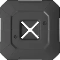 Outsunny Parasolgewichten-HDPE-101L x 101B x 12H cm-Zwart