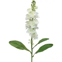 Viana Levkoje Witte kunstbloem Kunststeelbloem 78cm