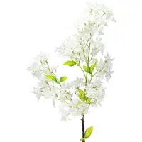 Viana Kunstmatige lila tak witte bloemen L95cm