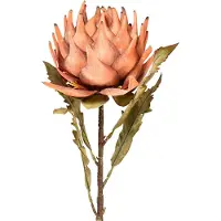 Viana Artisjok kunstbloem herfst oranje droge look Ø15cm 73cm