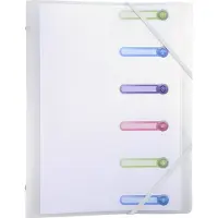 Exacompta Chromaline Sorteermap 56177E A4 PP (Polypropeen) Frosted 24,5 x 1 x 32 cm Pak van 10