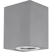 Nova Luce Vierkante spot Fuento betongrijs 12cm