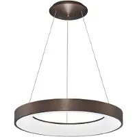 Lyora Hanglamp Rando Thin koffie bruin Ø 60cm