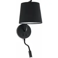 Faro 29330, oppervlaktemontage, E27 fitting, IP20 beschermingsgraad, zwart