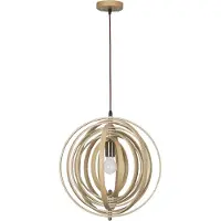 Lyora Moderne hanglamp Asco hout Ø 43cm