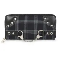 Banned Alternative - Gothic Portemonnee - Rise Up Wallet - voor Vrouwen - grijs - Maat Standard