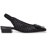 Hispanitas Dames Zwarte Azucena schoenen (39), Leer, Plat, 1 tot 3 cm, Geen, Casual, Feest, Klassiek RHV264658